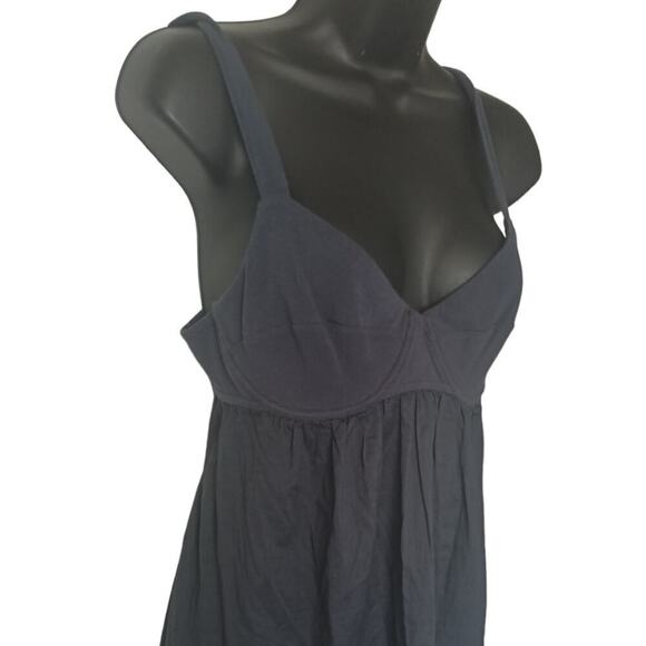 RVCA Mini Halter Dress Navy Juniors Large - Picture 3 of 5